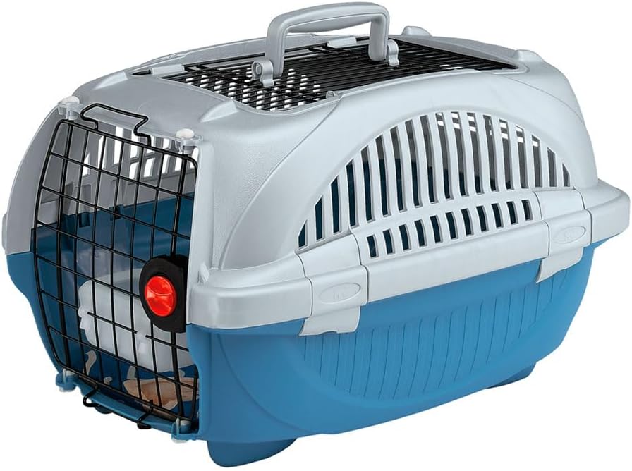 Ferplast Transportbox für Haustiere Hundebox für kleine Hunde und Katzen Atlas deluxe 10 Open, Trans