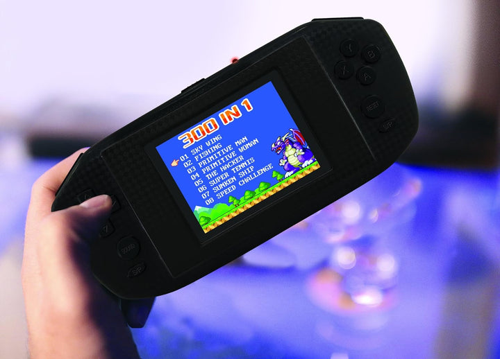 Lexibook JL3000 Power Cyber Arcade, Spielkonsole, 300 Spiele, 2,8” LCD-Farbbildschirm, Schwarz.