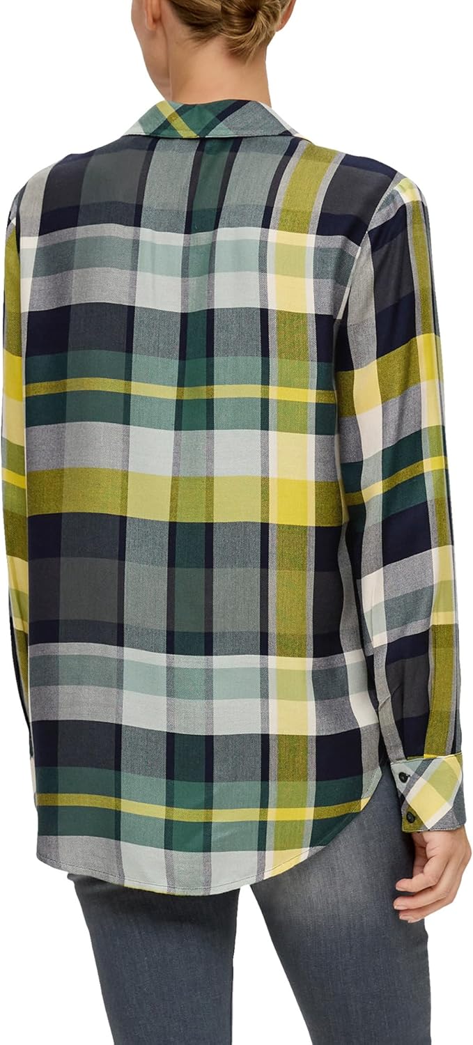 s.Oliver Bluse aus Viskosemix 32 Blue Green, 32 Blue Green