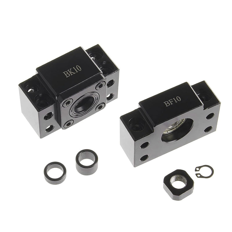 CNCMANS 1 Set BK10 / BF10 Karbonstahl Kugellager Schraube Block Halterung für RM/SFU 1204 Kugelumlau