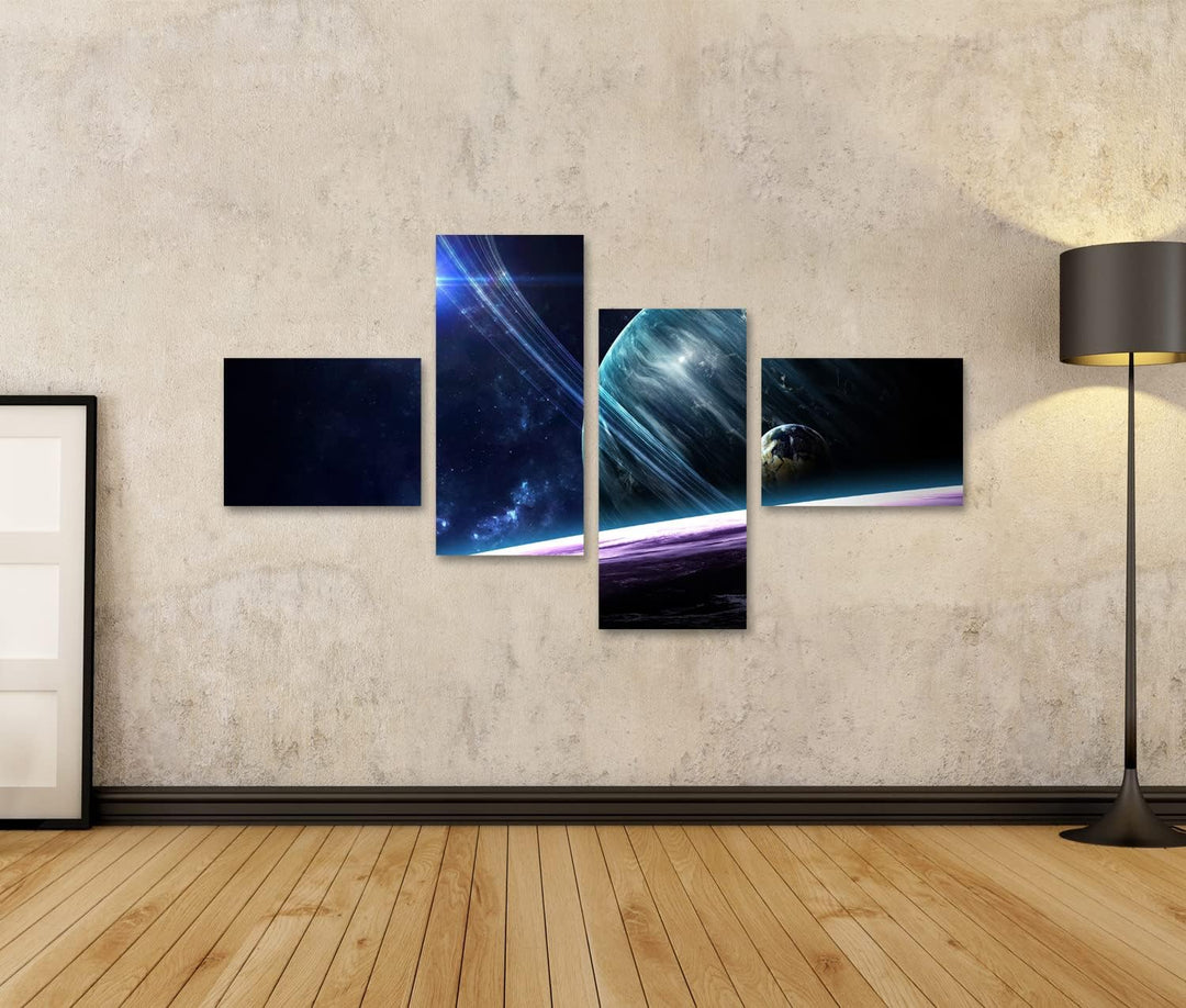 islandburner Bild auf Leinwand Universum Planeten Sternen Galaxien Im Weltall Bilder Wandbilder Post