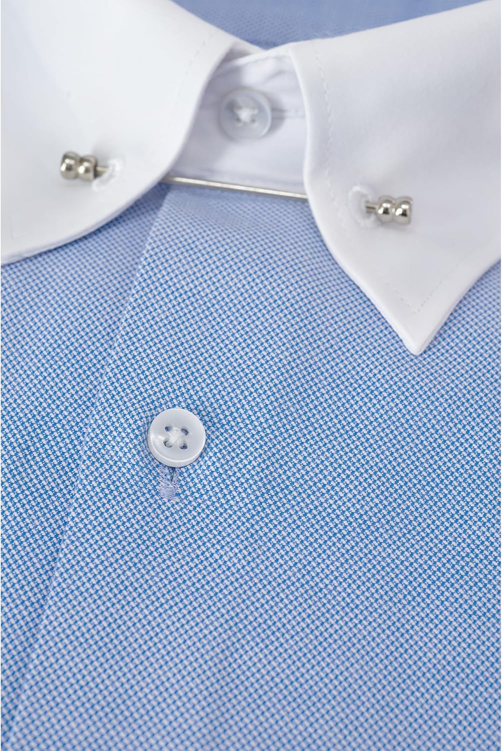 Jack Martin - Hemd mit Pin-Kragen – Formelle Herren Hochzeits und Anzughemden mit Nadelkragen S Oxfo