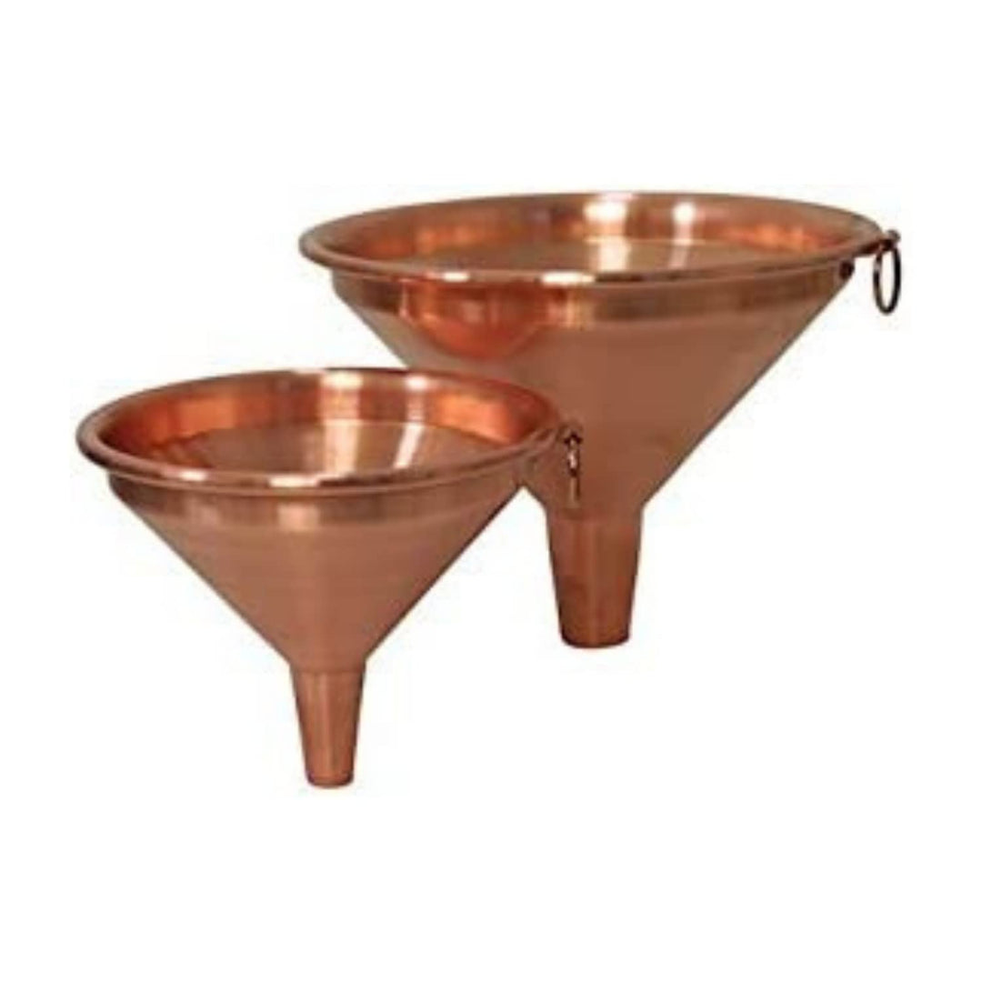 CopperGarden Trichter aus blankem Kupfer I Einfülltrichter 15cm Durchmesser I Kupfertrichter zum Ein