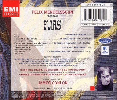 Elias (Gesamtaufnahme), Audio-CD
