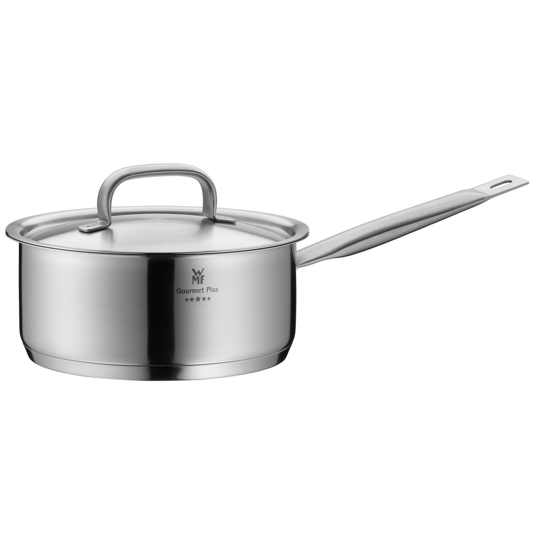 WMF Gourmet Plus Stielkasserolle 20cm, Metalldeckel mit Dampföffnung, Kochtopf klein 2,5l, Induktion