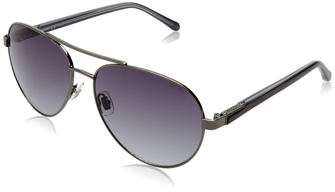 Fossil Unisex Sunglasses 58 Kj1/9o Dk Ruthenium, 58 Kj1/9o Dk Ruthenium