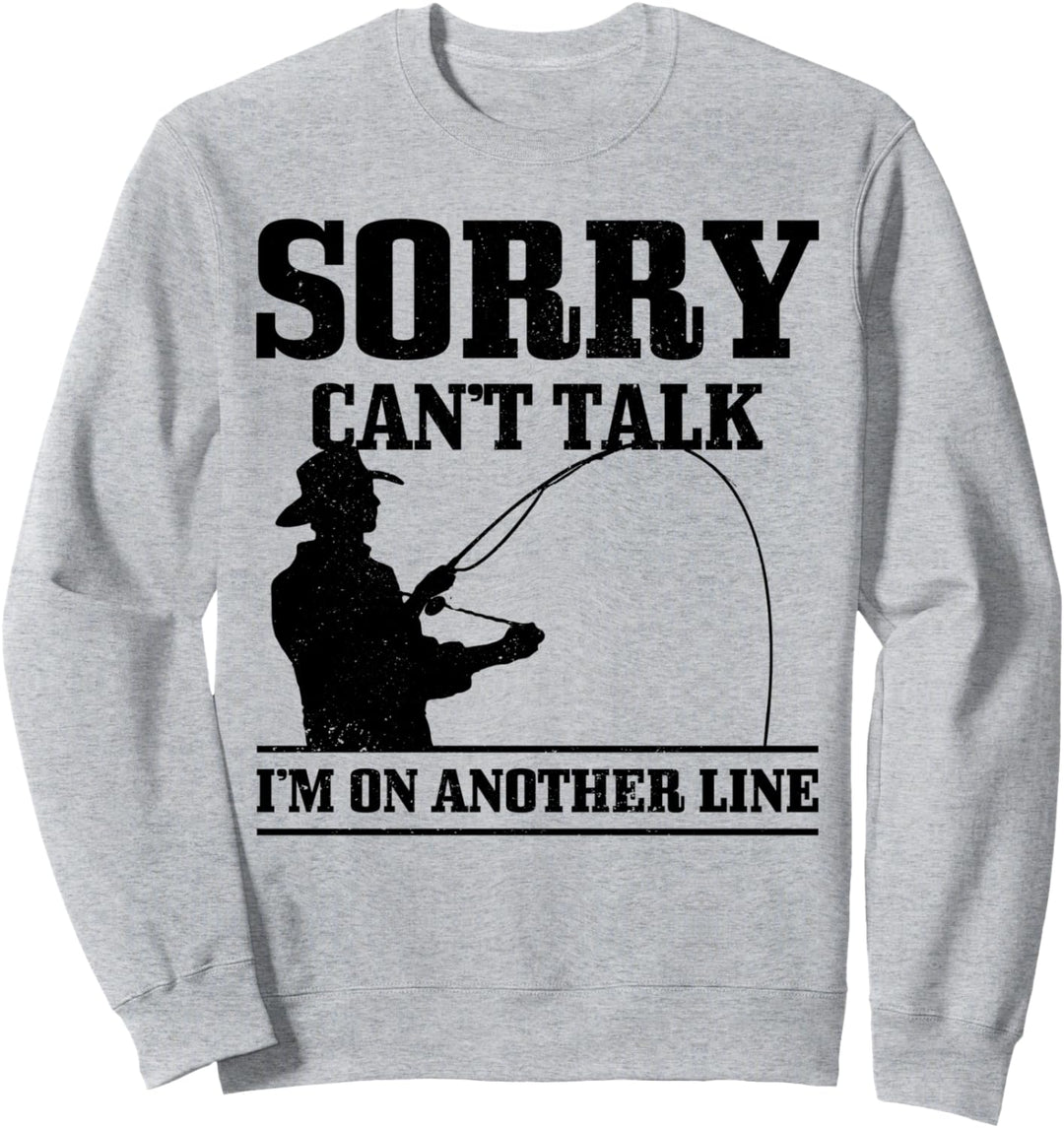 Angler Geschenk Spruch Angeln Lustig Sweatshirt