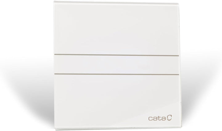 E-100 G - Abluftventilator für das Bad - Standardserie E Glass - Weisse Glasfront - Energieklasse B