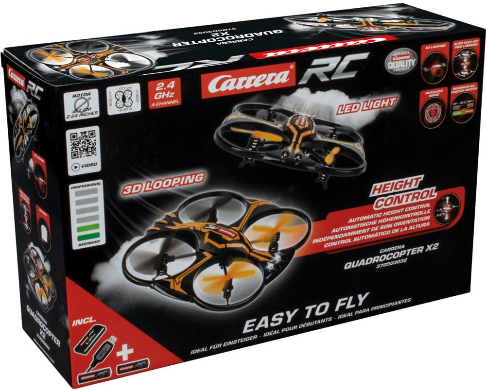 Carrera - 370503032 RC 2, 4GHz Quadcopter X2, Mehrfarbig