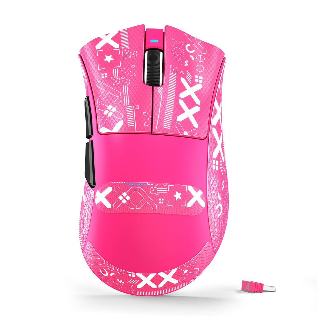 ATTACK SHARK V3 Kabellose Gaming-Maus mit Tape, 65g Ultraleicht, Optischer Sensor PAW3311, 25K DPI,