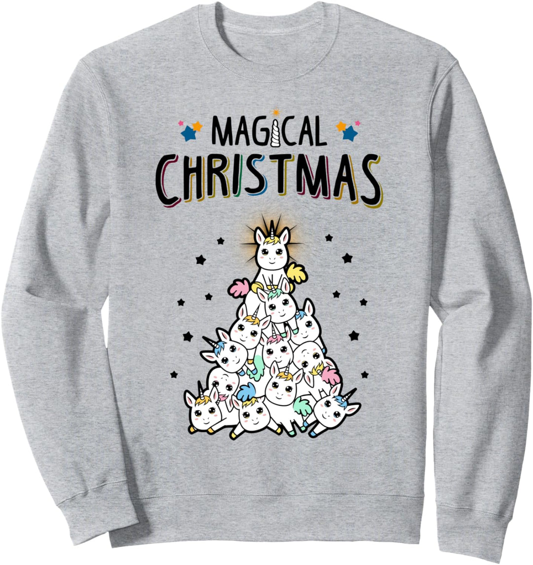 Magical Christmas Funny Ugly Christmas Unicorn Sweatshirt
