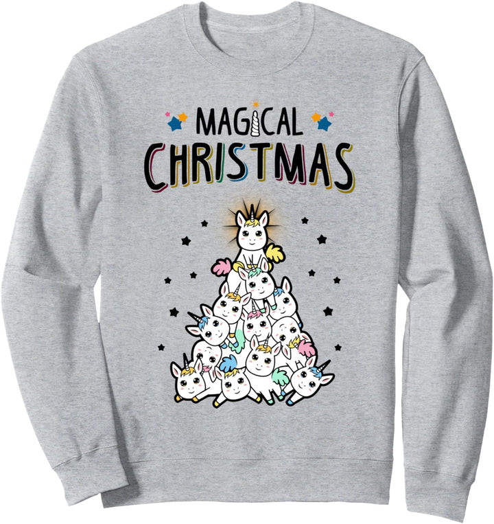Magical Christmas Funny Ugly Christmas Unicorn Sweatshirt