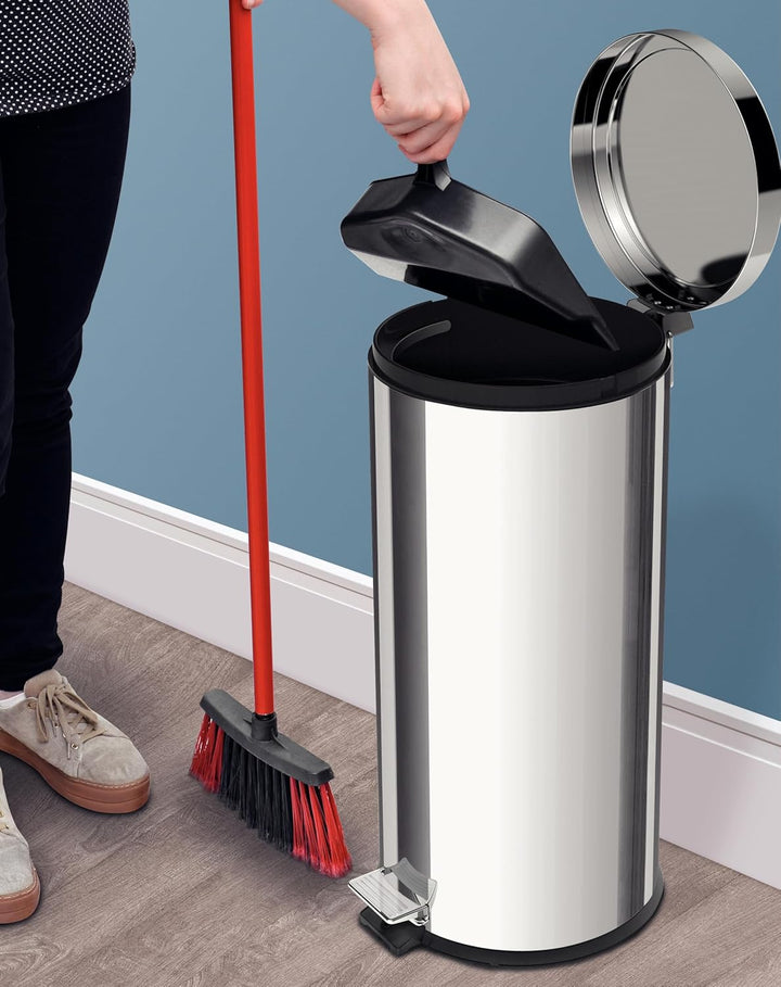 Tramontina Tretmülleimer Edelstahl, 30 l, Küchenmülleimer 30 Liter, 30 Liter
