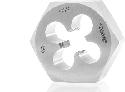 BAER Set HSSG: Gewindebohrer | Sechskantschneidmutter: G(BSP) 1/8'' - 3/4'' - Gewindeschneider-Set E