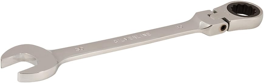 Silverline 918548 Ring-Maul-Ratschenschlüssel mit Gelenk 30 mm, 30 mm
