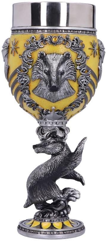 Nemesis Now Harry Potter Hufflepuff Hogwarts House Collectable Goblet, Harz, Gelb, Silber, 1.25 pico