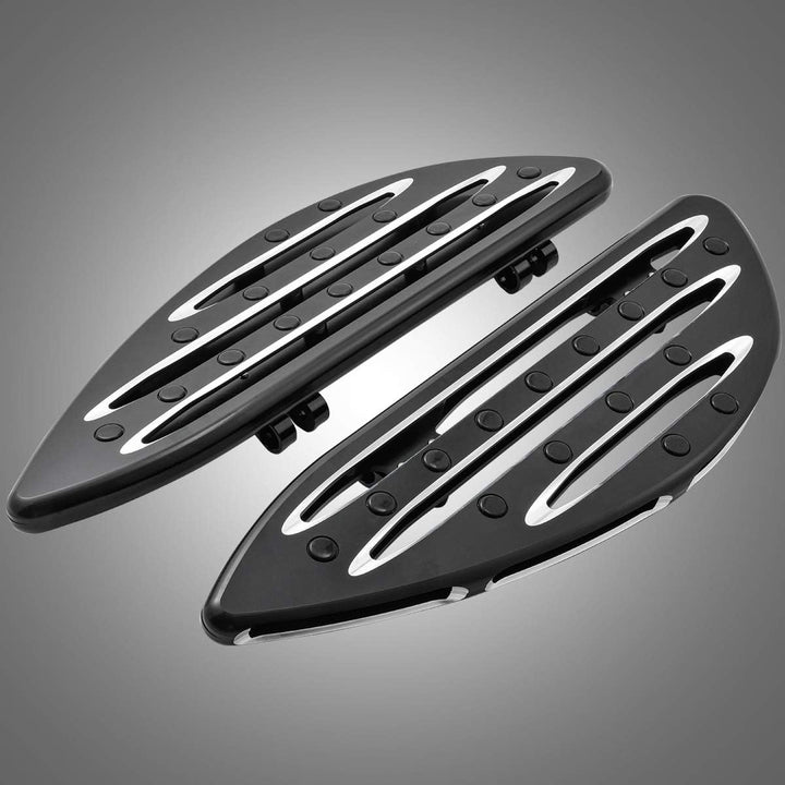 KATUR Motorrad CNC Montage Vorne Diele Beifahrer Hinten Trittbretter Bremspedal Pad Fussrasten Abdec