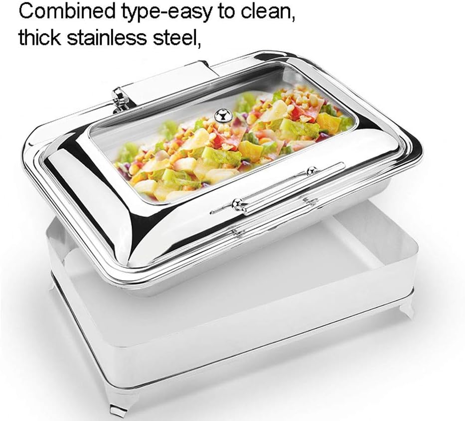 Chafing Dish, Warmhaltebehälter Essen, Buffetwärmer Speisenwärmer Elektrisch, Wärmebehälter für Esse