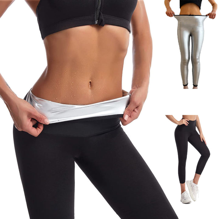 Merlvida Schwitzhose zum Abnehmen Sauna Hose Damen Hot Thermo Sweat Jogginghose Schwitz Leggings Dam