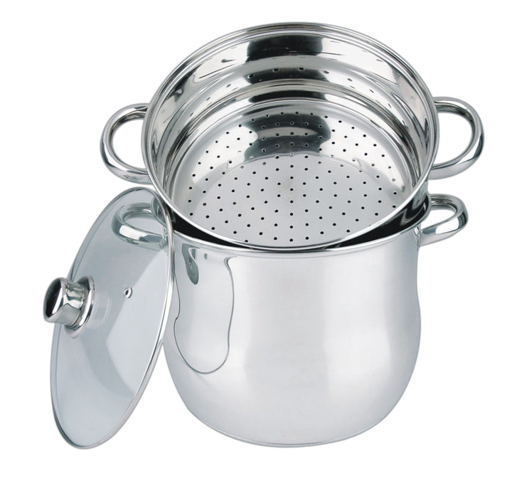 Haussmann Héritage 3 Stück Couscous-Töpfe Edelstahl Induktion HM-0827/8L (8 Liter) 8L/22cm, 8L/22cm