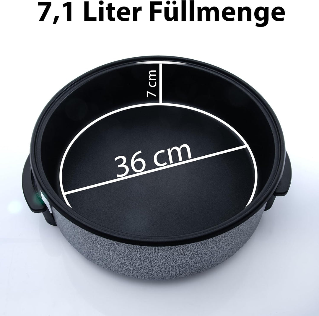 Partypfanne – elektrische Multipfanne mit Antihaftbeschichtung und Thermostat | 7 versch. grössen -