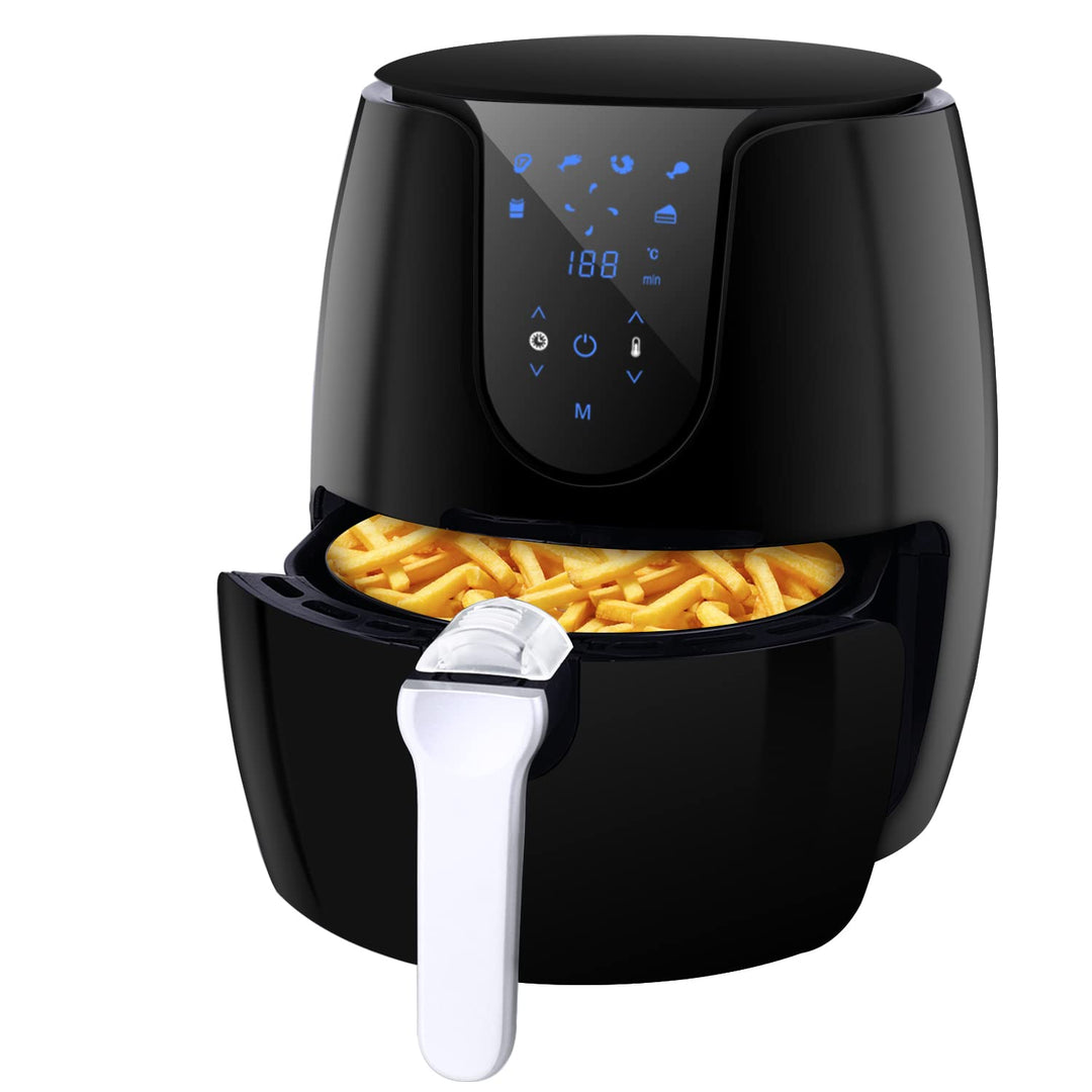Heissluftfritteuse Airfryer Heissluftfriteuse mit 6 Verschiedenen Kochprogrammen Heissluftfritteuse