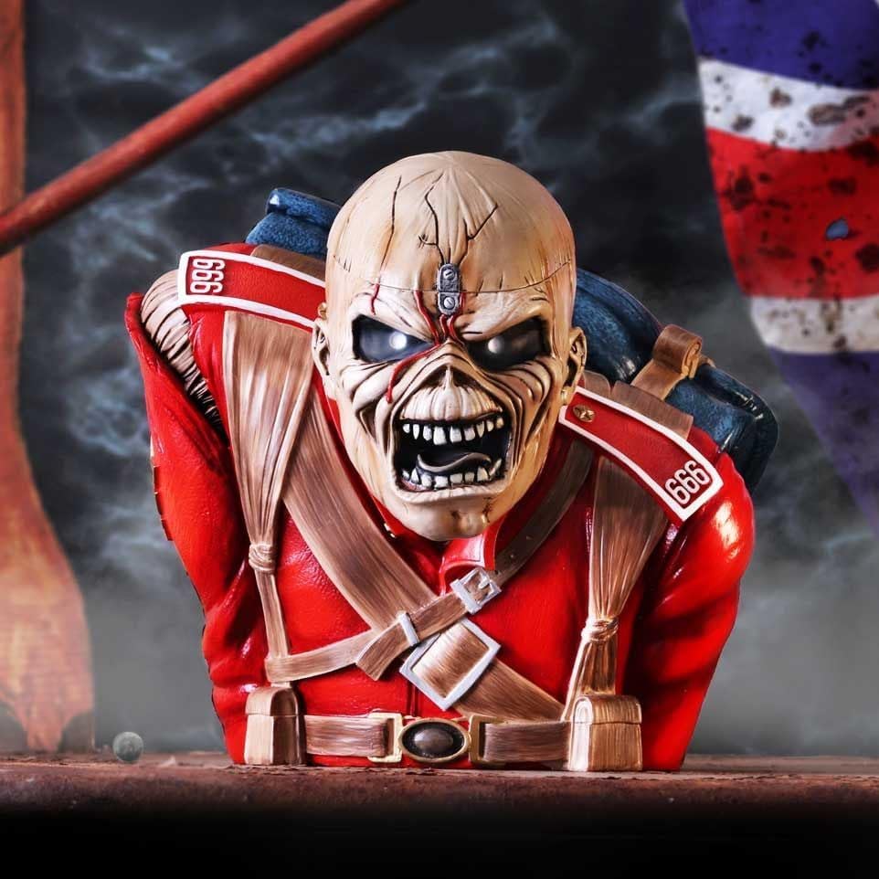 Nemesis Now Iron Maiden The Trooper Büste Box 26,5 cm, rot, 26.5cm