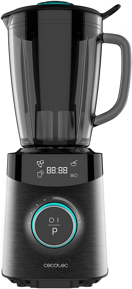 Cecotec Standmixer Power Black Titanium 2500MAX Advance. 2500W maximale Leistung, 8-Klingen-Messer m