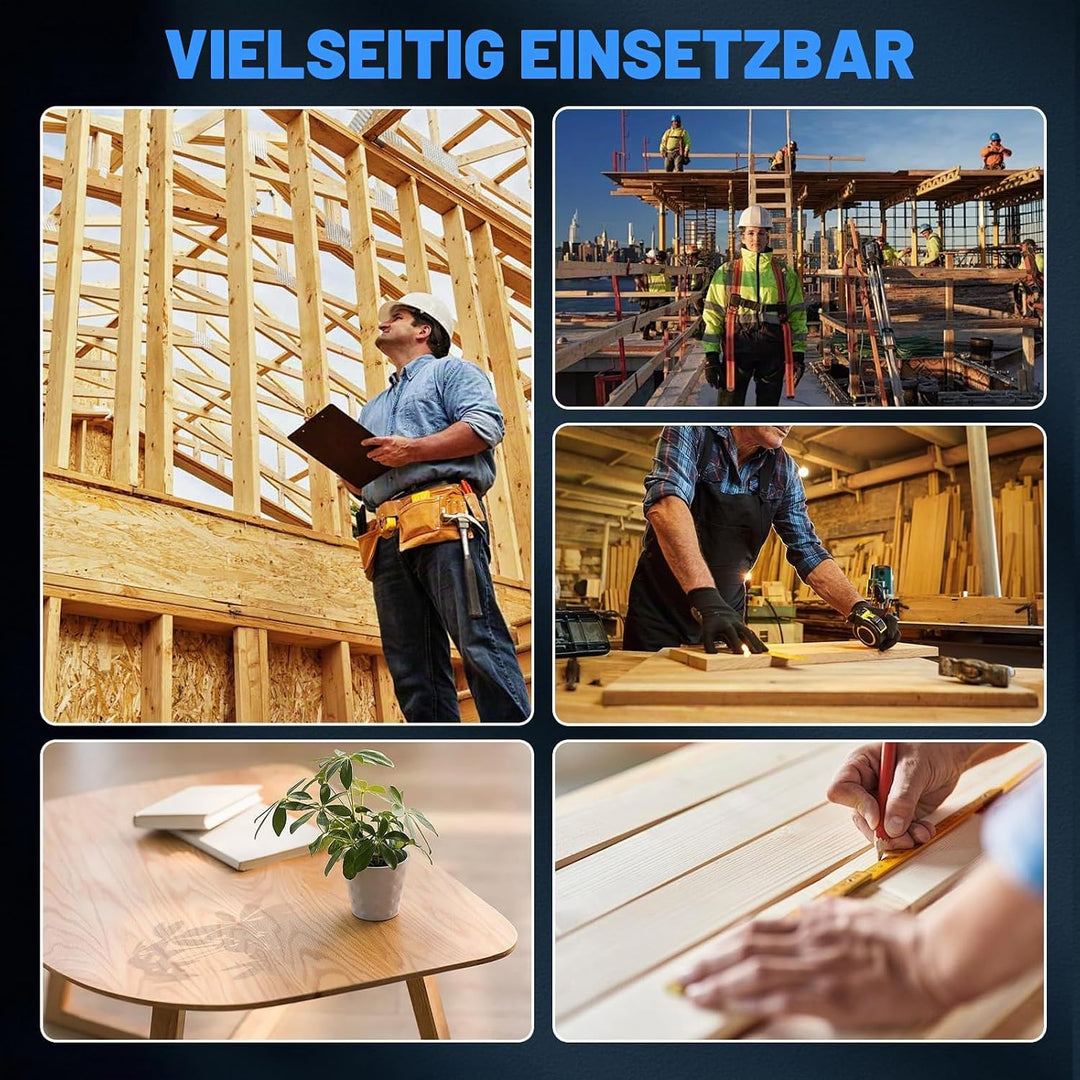 Akku-Hobel Kompatibel mit Makita 18V Akku – Einhandhobel mit 16500RPM, 0-2 mm Einstellbare Hobeltief