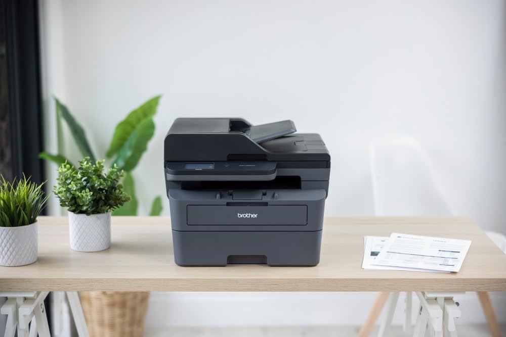 Brother DCP-L2660DW – 3-in-1-Multifunktionsgerät Laserdrucker Monochrom – WLAN & LAN– Automatischer