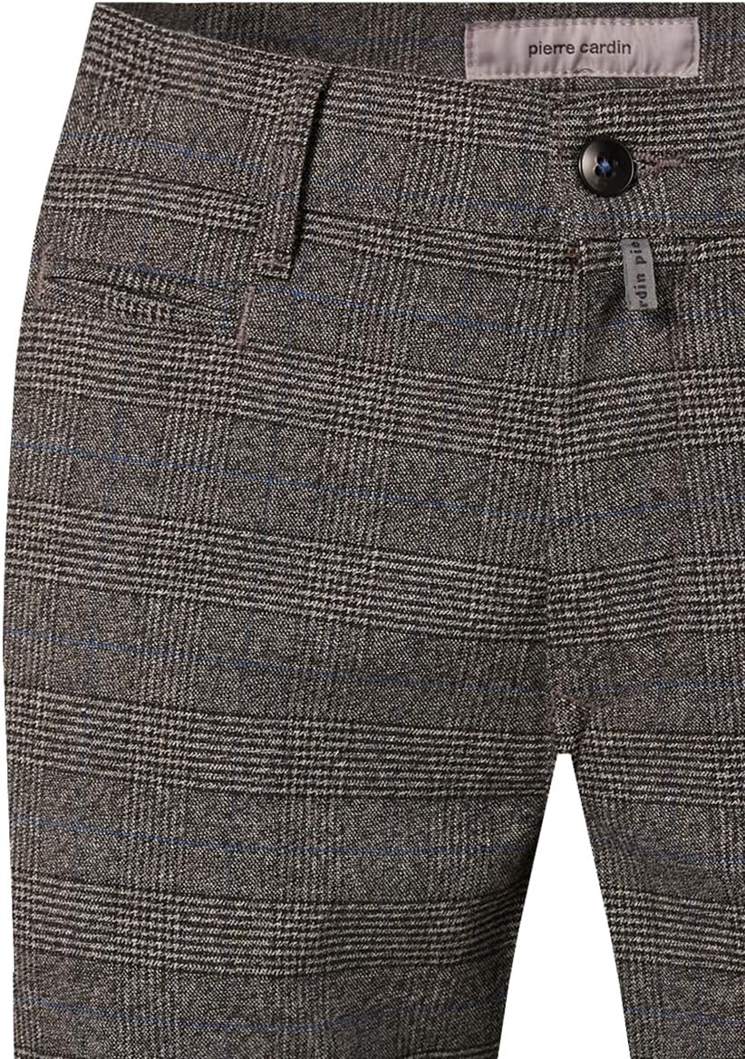Pierre Cardin Herren Bundfaltenhose Lyon Futureflex | Männer 0 | Tapered Fit 33W / 32L Sharkgray 910