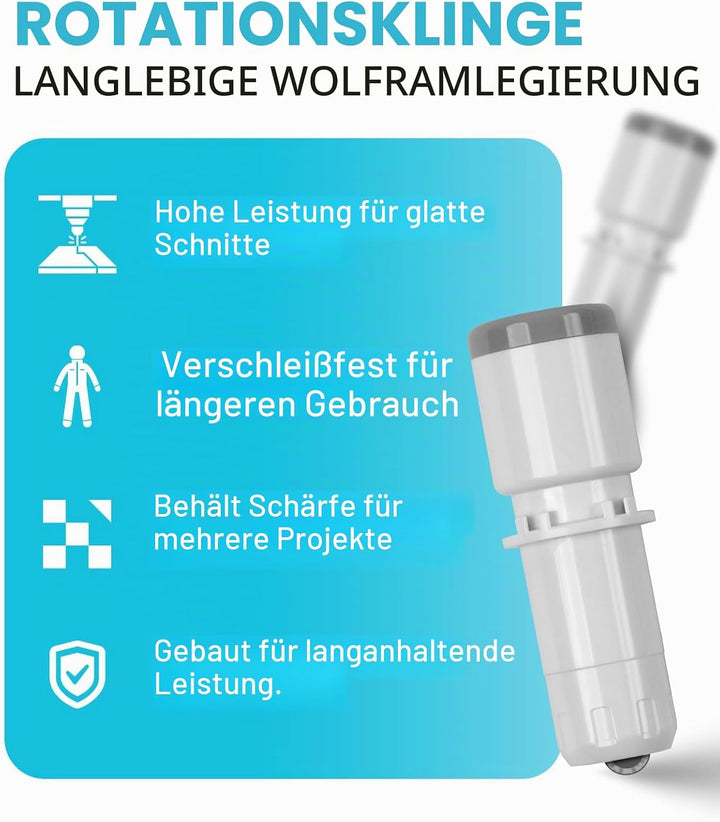 Silhouettes SILH-BLADE-ROTARY Drehklinge, Nur zur Verwendung mit Cameo 4, Einheitsgrösse Weiss /Grau