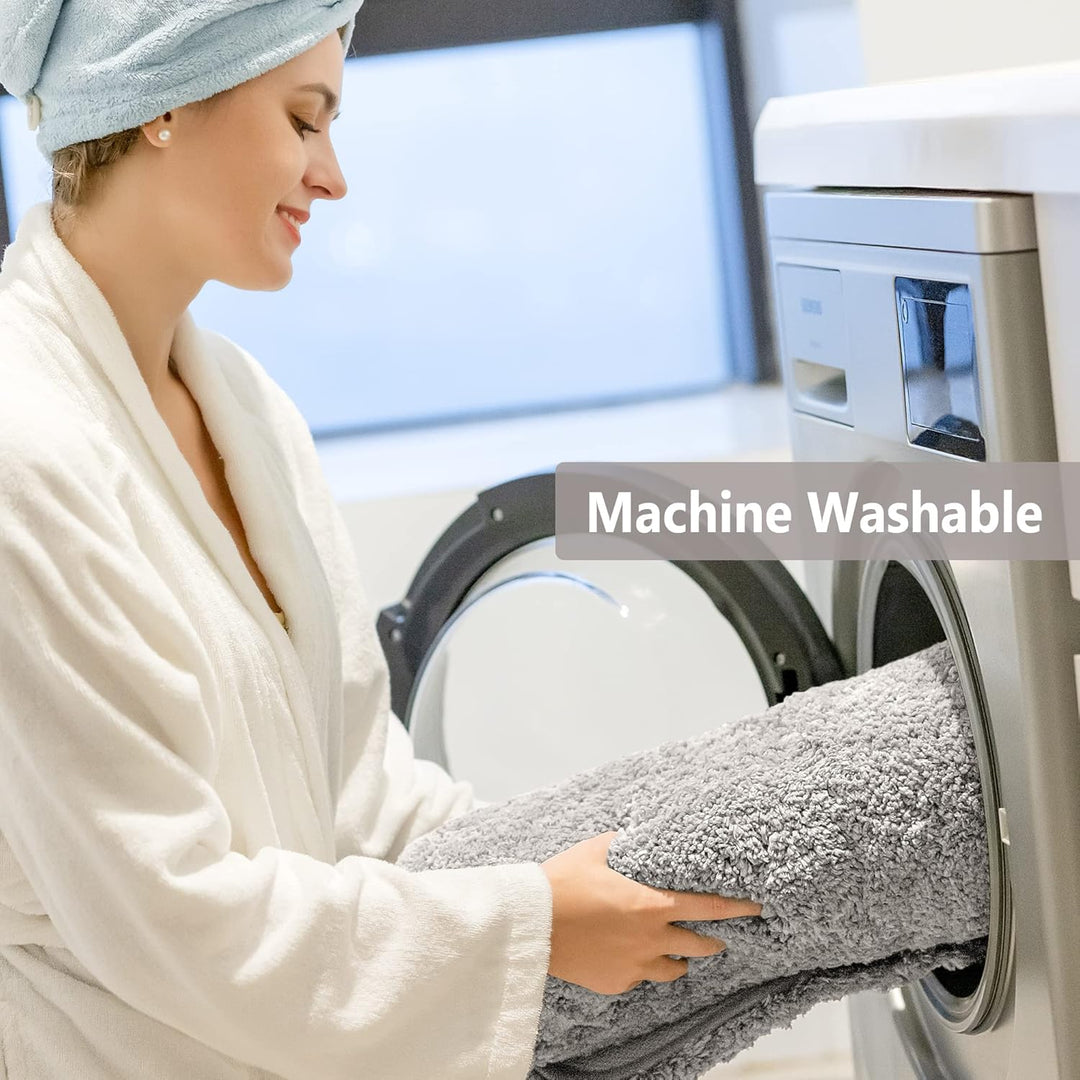 Badematte Rutschfest Badteppich Extra Lange Verdickt Badezimmerteppich Weich Badeteppich Flauschige