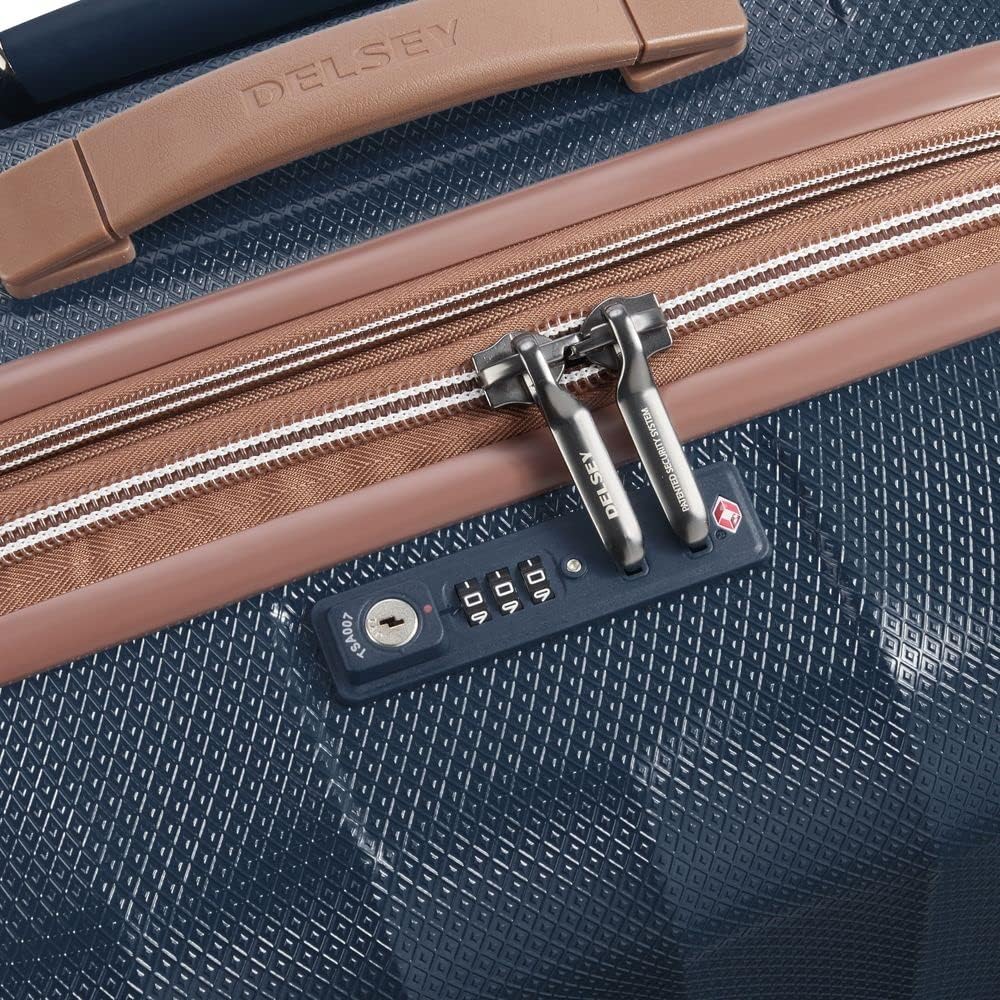 DELSEY Paris ST TROPEZ ERW 4 DOPPELROLLEN TROLLEY 67 CM M Bleu Marine, M Bleu Marine