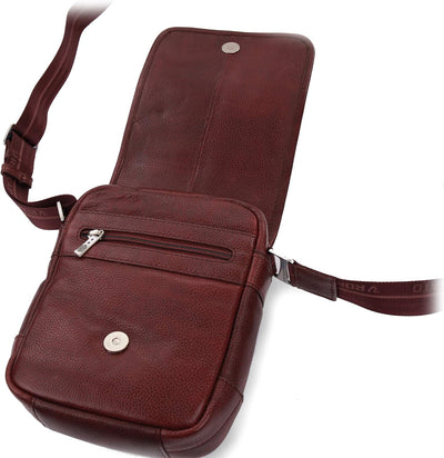 RONCATO Herren Panama DLX Utility Bag mit Klappe S Bordeaux, S Bordeaux