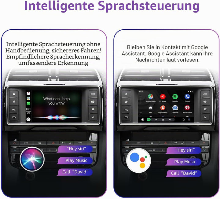 EZoneTronics Wireless CarPlay & Android Auto Retrofit Kit Decoder Box für Land Rover Jaguar Range Ro