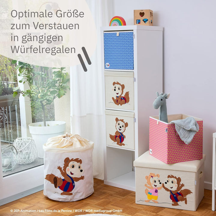 meets Bobo Siebenschläfer Aufbewahrungsbox mit Streuprint für Kinder – Box mit dem beliebten Siebens