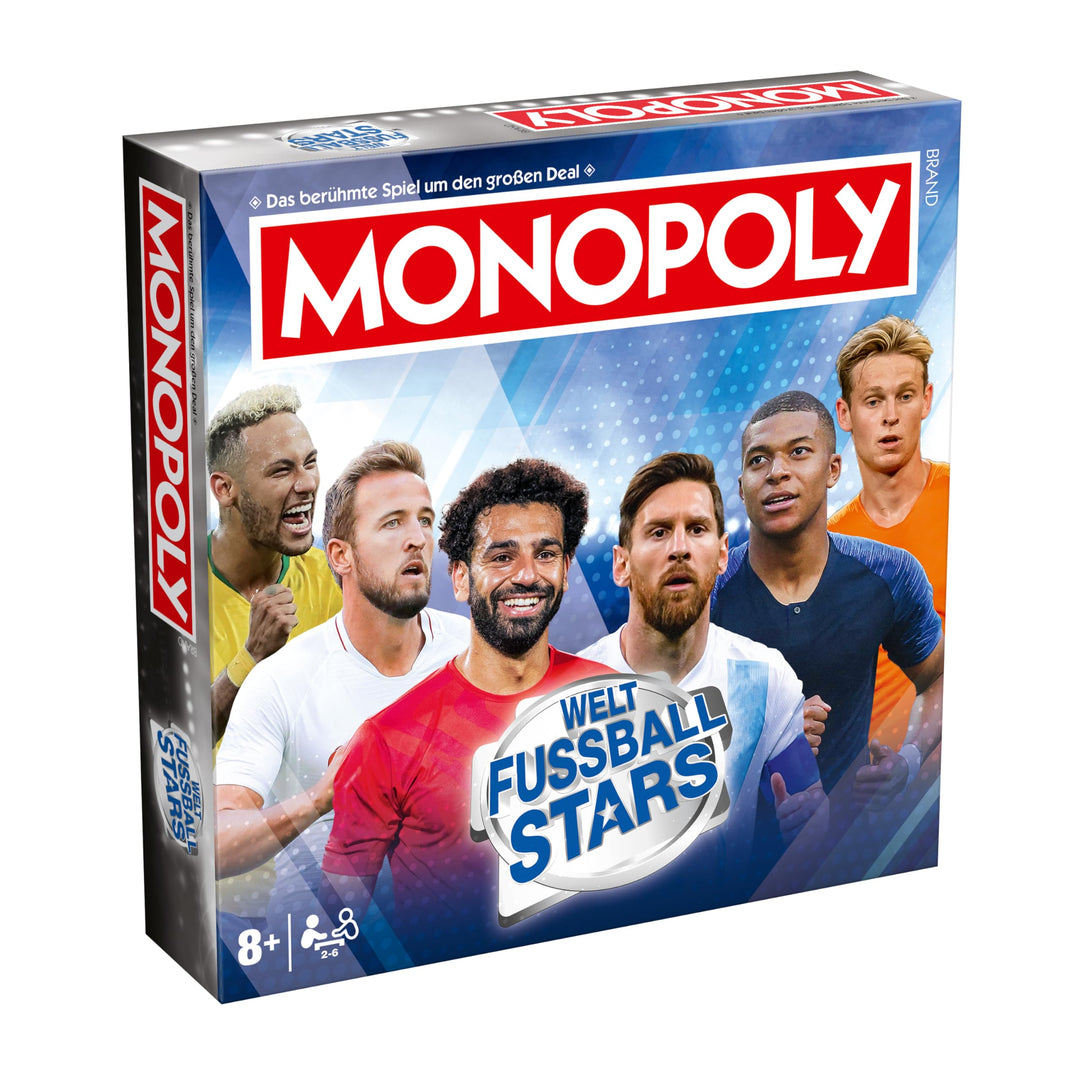 Winning Moves Monopoly Weltfussball Stars Edition - Monopoly Spiel für Fans - Familienspiele Strateg