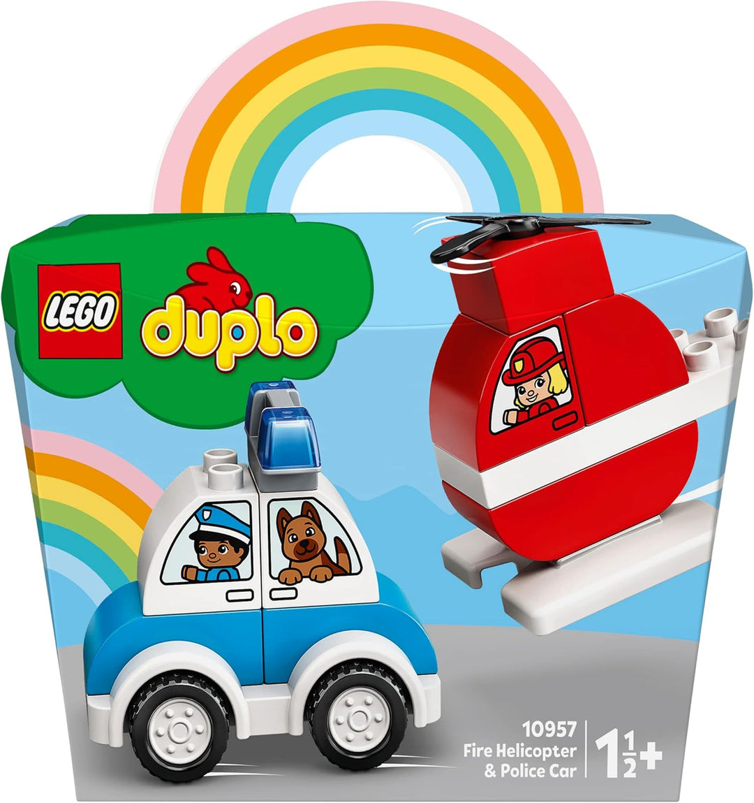 LEGO 10957 DUPLO My First Mein erster Feuerwehrhubschrauber und Mein erstes Polizeiauto Single, Sing