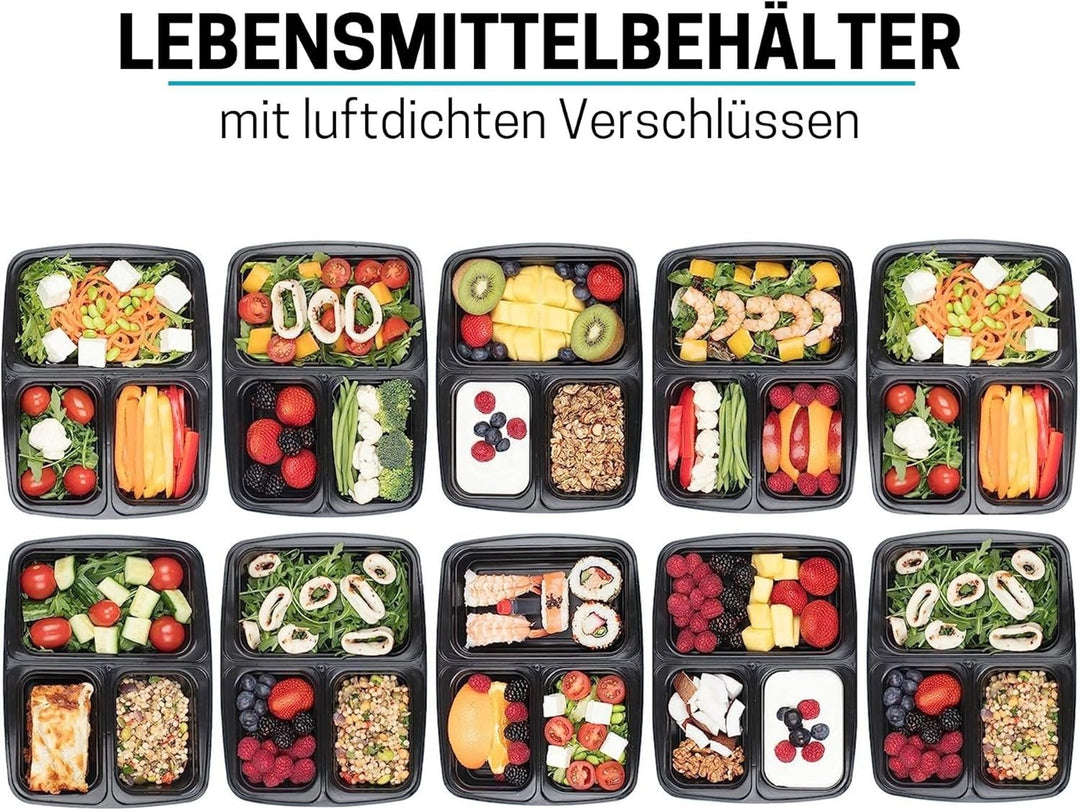 Igluu Meal Prep Boxen mit Deckel (10er-Pack) - wiederverwendbar, mikrowellen-, gefrier-, spülmaschin