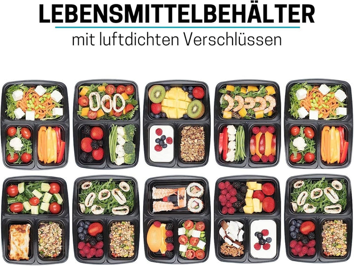 Igluu Meal Prep Boxen mit Deckel (10er-Pack) - wiederverwendbar, mikrowellen-, gefrier-, spülmaschin