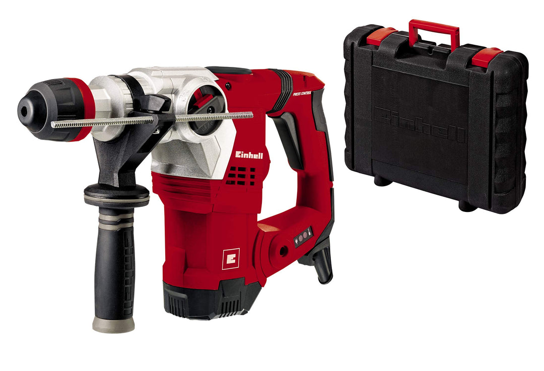 Einhell Bohrhammer TE-RH 32 E (1250W, 5,0 J, Bohr-Ø Beton 32mm, 4-Funktionen, Anti-Vibrationsgriff m