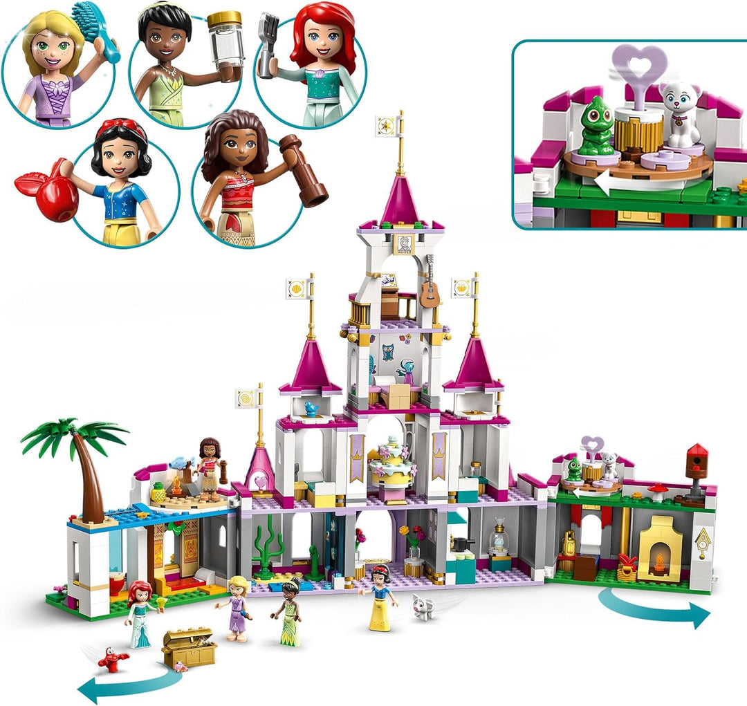 LEGO | Disney Princess Ultimatives Abenteuerschloss, Prinzessinnen-Schloss-Spielzeug, baubares Haus