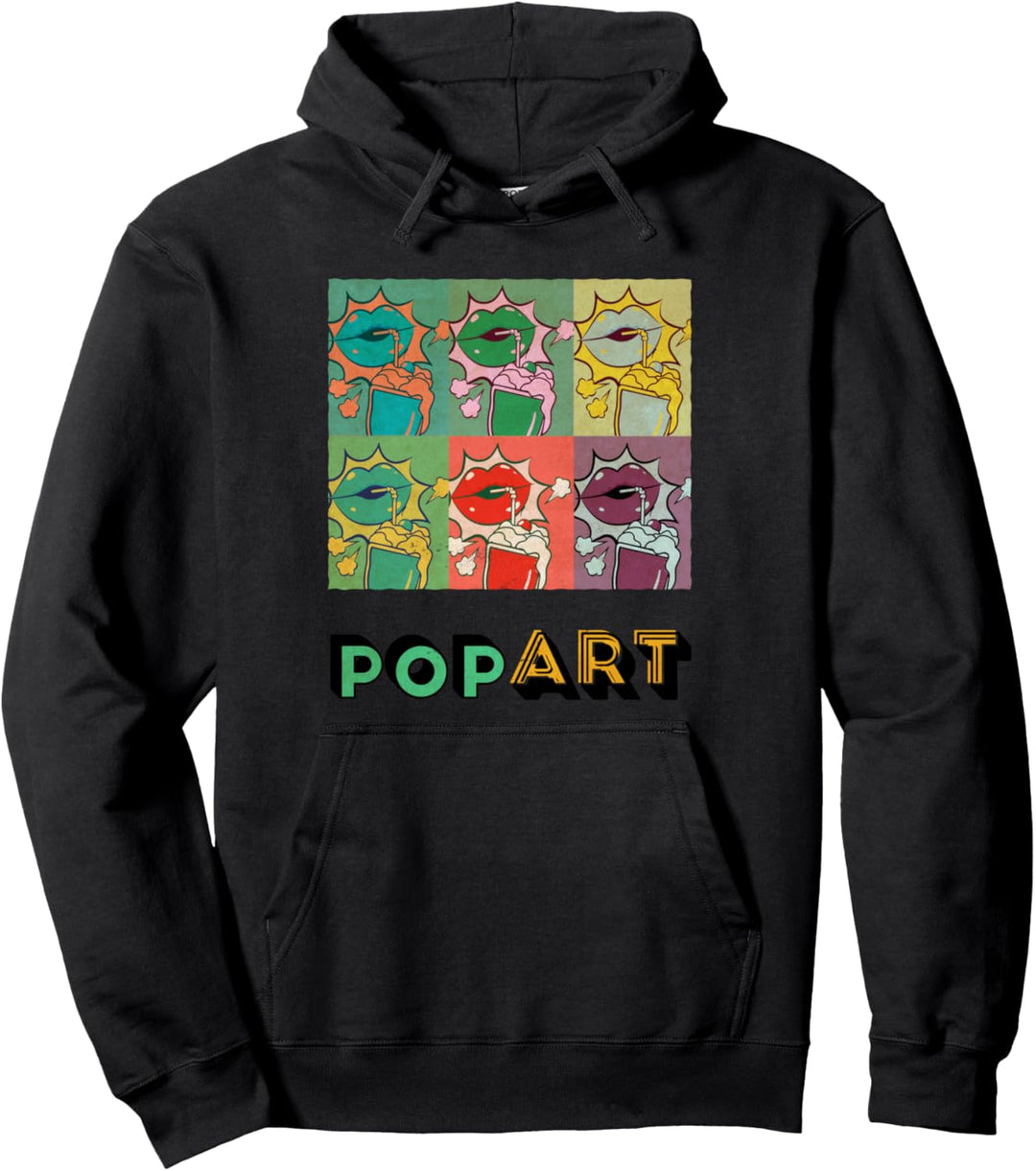 Pop Art Milchshake, grafisch Pullover Hoodie