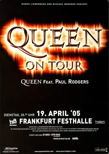 Queen - The Return, Frankfurt 2005 » Konzertplakat/Premium Poster | Live Konzert Veranstaltung | DIN