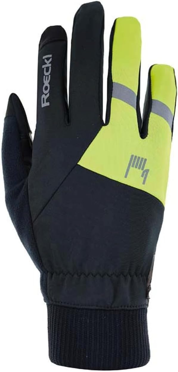 Roeckl Rofan 2 Winter Fahrrad Handschuhe lang schwarz/gelb 2024 6.5, 6.5