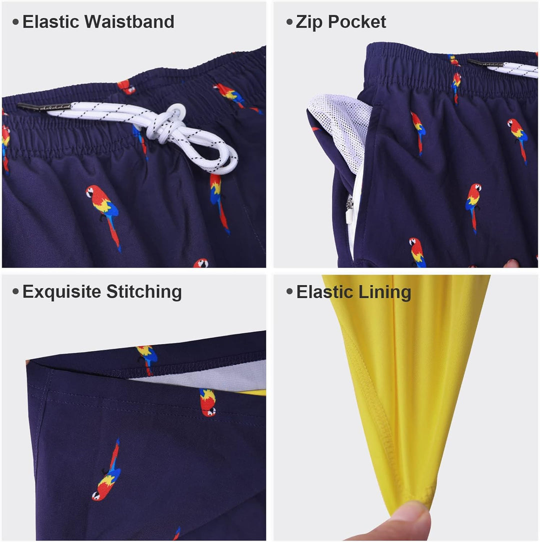 Arcweg Badehose für Herren Jungen Badeshorts mit Kompression Liner 2 in 1 Schnelltrocknend Strandhos