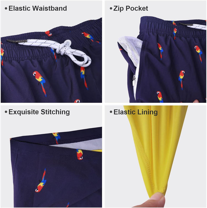 Arcweg Badehose für Herren Jungen Badeshorts mit Kompression Liner 2 in 1 Schnelltrocknend Strandhos