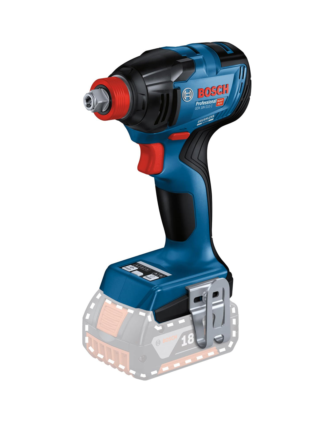 Bosch Professional 18V System Akku-Drehschlagschrauber GDX 18V-210 C (max. Drehmoment 210 Nm, ohne A