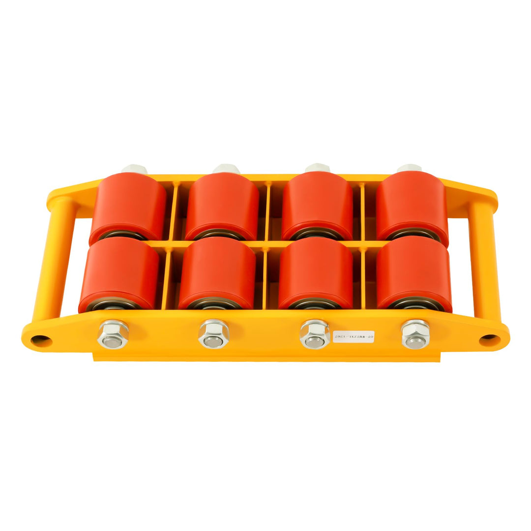 Panzerrollen,Transportfahrwerk,Industrieroller mit 4 PU-Richtungsräder Roller Drehplatte Möbeltransp